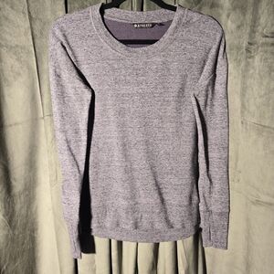 Athleta Heather Gray Long Sleeve Crew